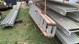 2 - Fiberglass Folding Ladders, 14', 8'