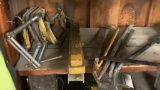 Assorted Crow Bars, Levels, C- Clamps