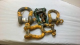 Assorted Shackles, various Sizes, and Types