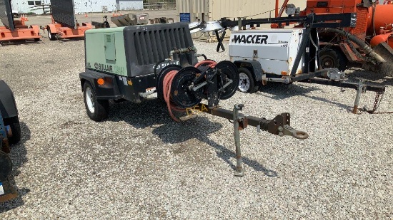 2000 Sullair 185DPQ-JD Towable Air Compressor,