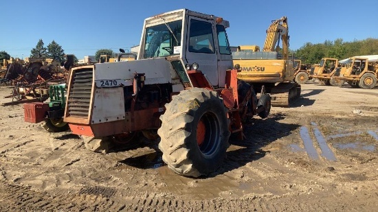 Case 2420 4WD Tractor Parts Only Motor Has Hole In Block, Missing Parts On Rear Axle, Buyer Must Loa