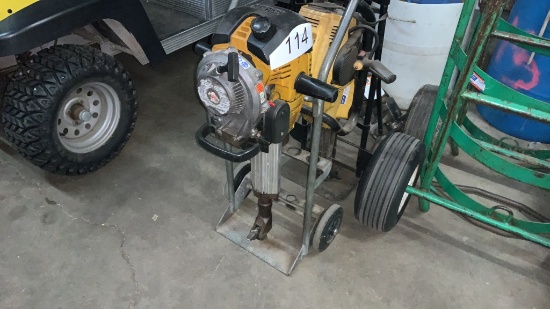 Wacker Neuson Gas Powered Stake Driver, With Cart