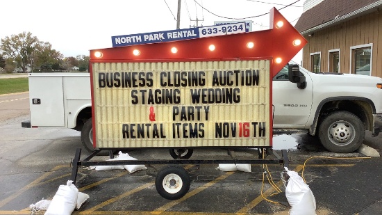 Towable Advertising Sign,
