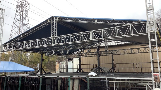 Applied Electronics 42'x32' Peak Tower Stage Roof,
