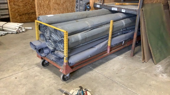 18 Rolls of Reusable Vinyl Flooring  10' Wide