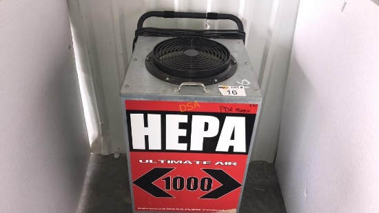 HEPA Ultimate Air 1000 Air Filtration System,