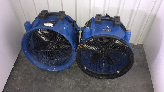 (2) Dry Air Force 9 Axial Air Movers,