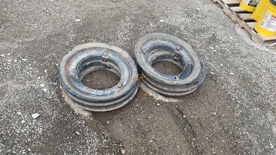 (6) 24" New Holland Tractor Wheel Weights