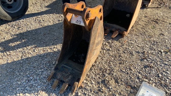 16" Backhoe Bucket with Teeth,