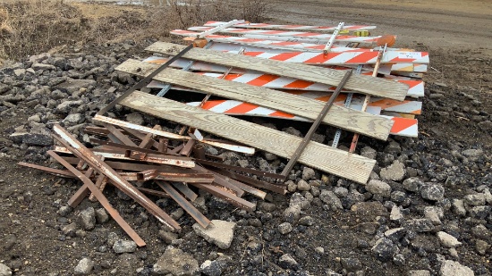 Assorted 10' Street Barricades,