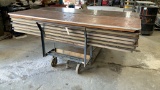 (12) 8' Wooden Foldable Banquet Tables
