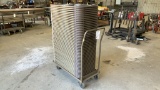 (47) Vinyl Folding Chairs with Storage Cart