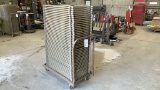 (47) Vinyl Folding Chairs with Storage Cart