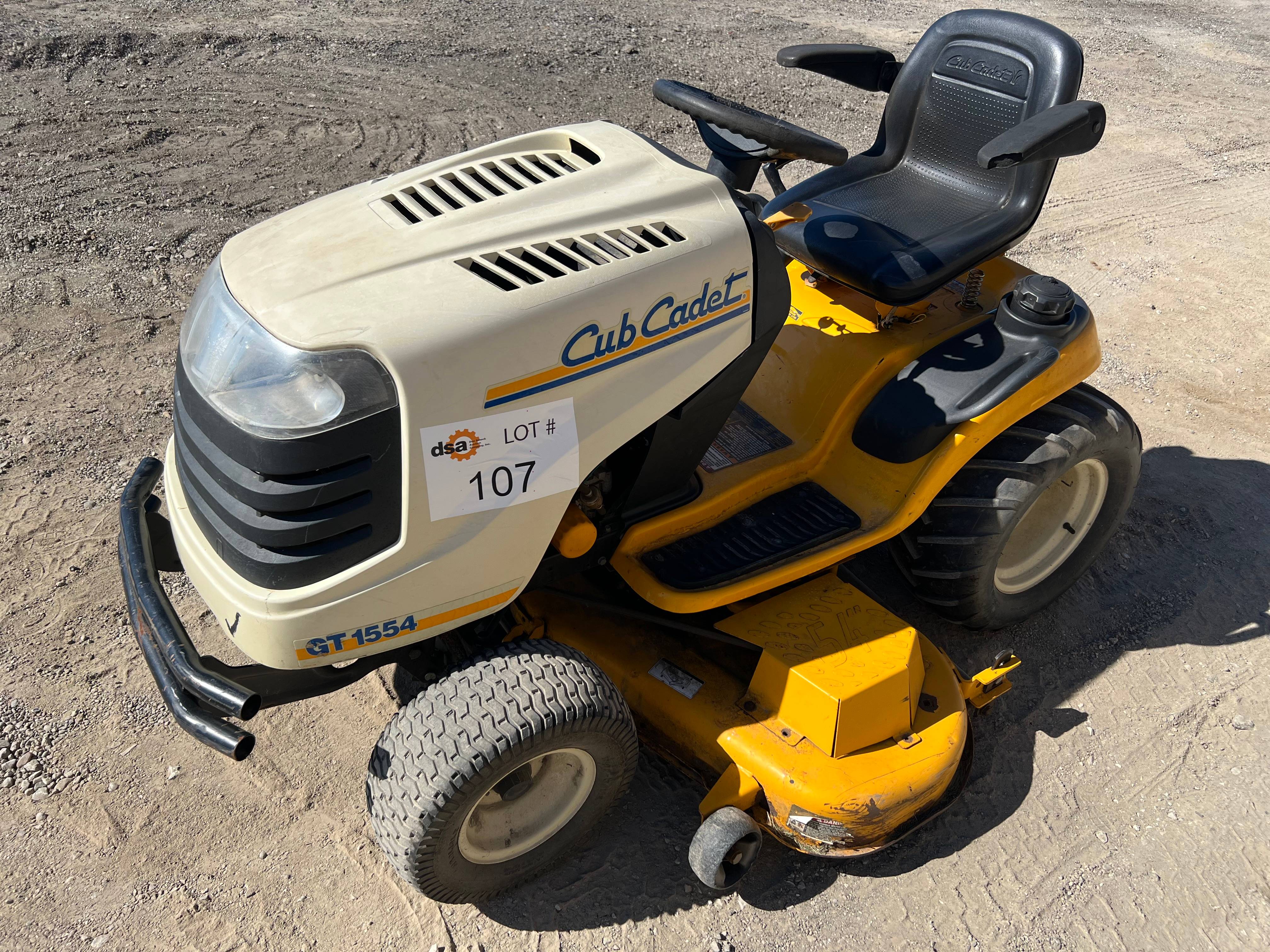 Cub Cadet GT1554 Riding Lawn Mower, Proxibid