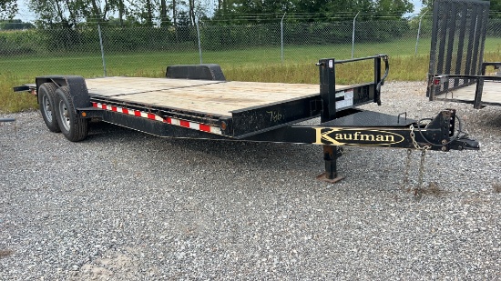 2020 Kaufman 22' 15,000# Tilt Top Trailer,