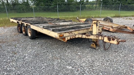 Pintle Hitch Tri Axle Tag Trailer,