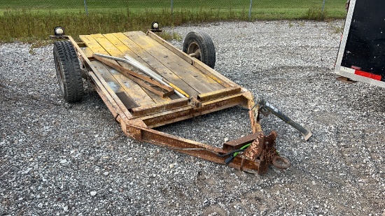 Single Axle Tilt Top Trailer,