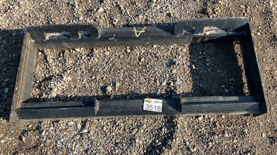 Unused Skid Loader Quick Attachment Frame