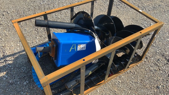 Unused AGROTK Skid Loader Auger Attachment,