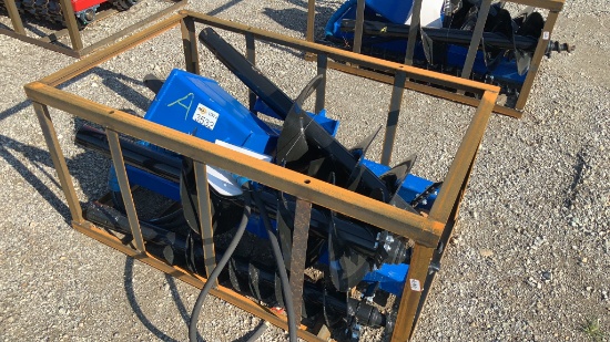Unused AGROTK Skid Loader Auger Attachment,