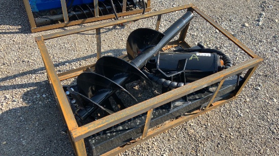 Unused AGROTK Skid Loader Auger Attachment,