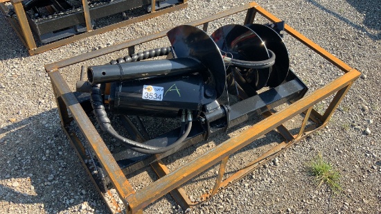 Unused AGROTK Skid Loader Auger Attachment,