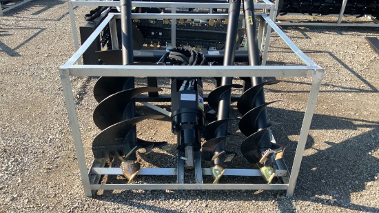 Unused Skid Steer Auger Attachment,