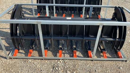 Unused 72" Heavy Grass Fork Grapple Attachment,