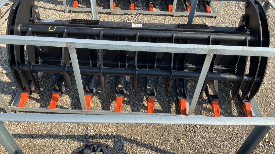 Unused 72" Heavy Grass Fork Grapple Attachment,