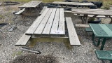 (9) Wooden Picnic Tables