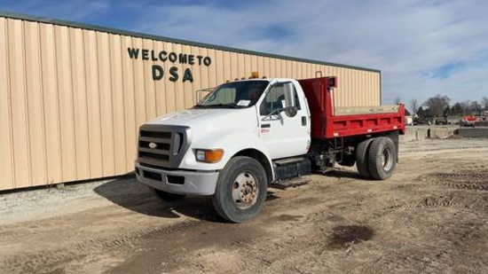 2008 Ford F750 Super Duty Contractor Dump Truck,