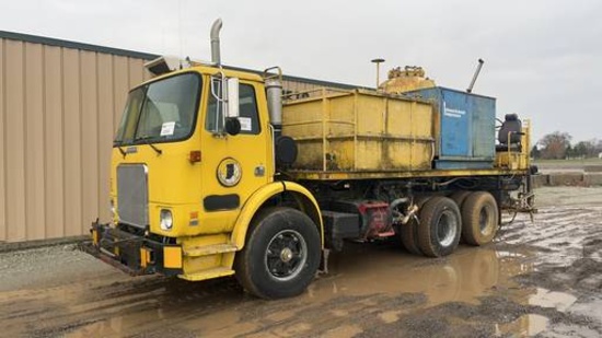 1994 White GMC Cab Over Paint Truck,