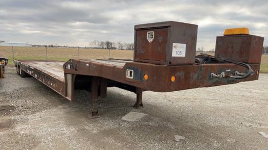 2000 Landoll Step Deck Lowboy Trailer,