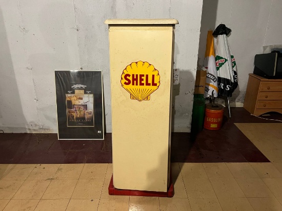 Seoil Shell Oil Display Service Cabinet,