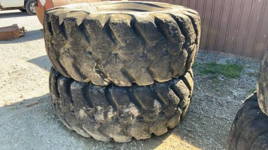 (2) 29.5/29 Loader/Scraper Tires