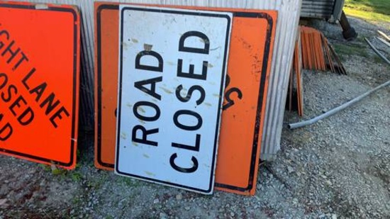 Assorted Road Closed Signs