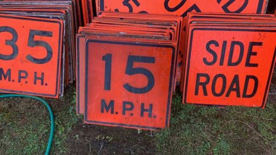 Assorted  Construction Signs