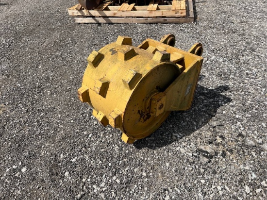 18” Sheepsfoot Roller Excavator Attachment