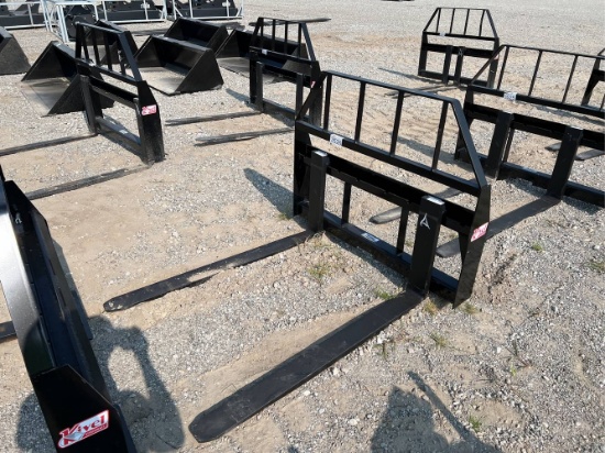 Unused 48" Kivel 2000# Pallet Forks
