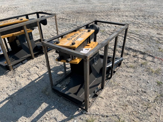 Unused AGT 680 Agrotk Skid Loader Hydraulic Hammer