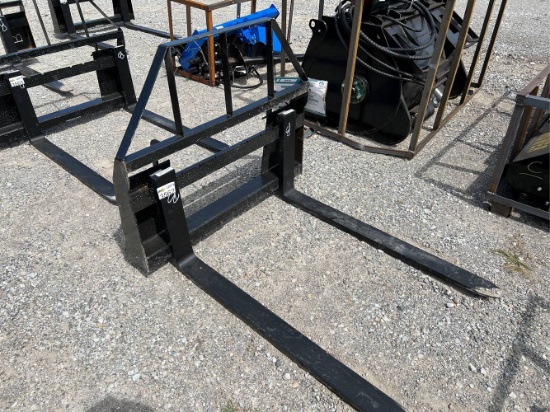 Unused 48" Skid Loader Pallet Forks