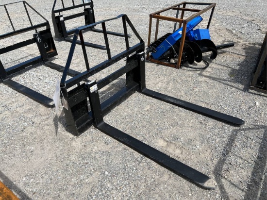 Unused 48" Skid Loader Pallet Forks