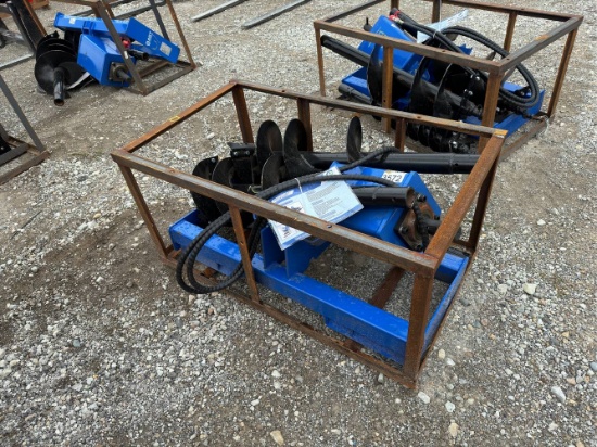 Unused AGT Heavy Duty Skid Loader Auger 6", 12", 14" Bits
