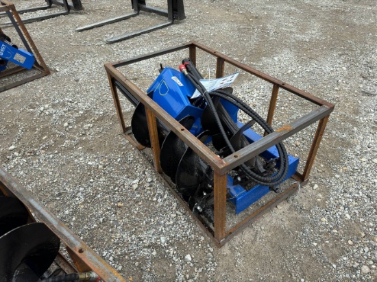 Unused AGT Heavy Duty Skid Loader Auger 6", 12", 14" Bits