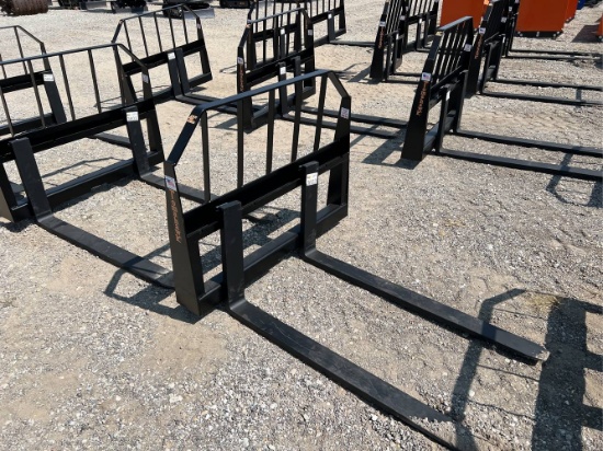 Unused 48” Tomahawk Skid Loader Pallet Forks