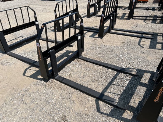 Unused 48” Tomahawk Skid Loader Pallet Forks