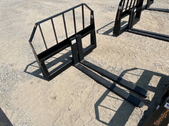 Unused 48” Tomahawk Skid Loader Pallet Forks