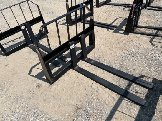 Unused 48” Tomahawk Skid Loader Pallet Forks