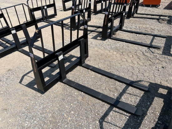 Unused 48” Tomahawk Skid Loader Pallet Forks
