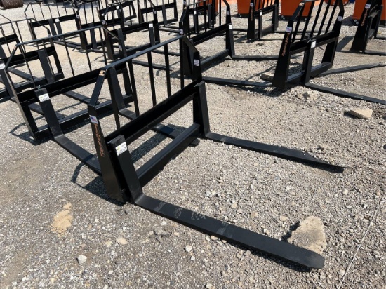 Unused 48” Tomahawk Skid Loader Pallet Forks